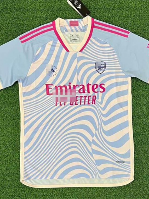 Camiseta de Arsenal 2023/2024 Azul/Rosa